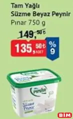 PINAR TAM YAĞLI SÜZME BEYAZ PEYNİR 750 G PINAR TAM YAĞLI SÜZME BEYAZ PEYNİR 750 G